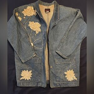 Vintage Sequin Embellished Denim Jacket/Blazer from Sunbelt Sportswear